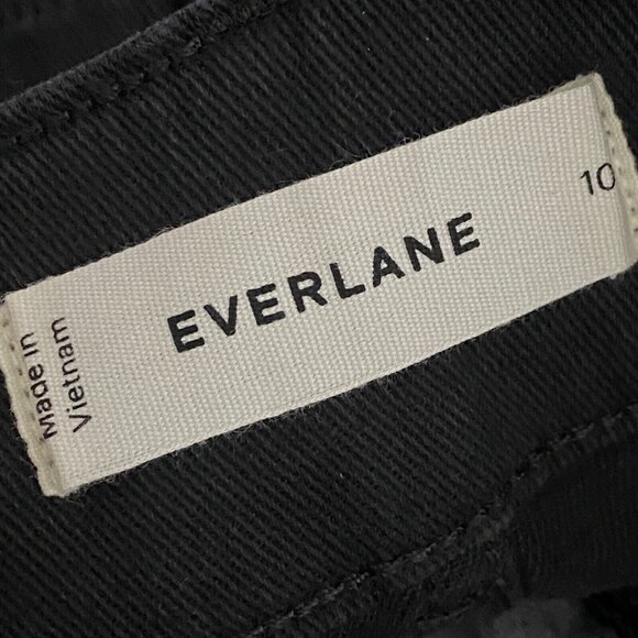 Everlane The Organic Cotton Straight-Leg Pants Size 10 Black - Picture 6 of 10